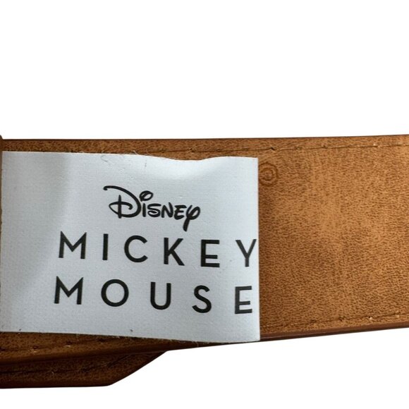 Disney Hidden double mickey mouse status womens belt size medium brown NWT - Picture 5 of 6